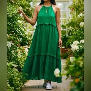 Lush Vibrant Green Maxi Dress
